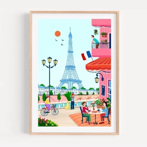 Whimsical Paris 🇫🇷 Print - Picture 1 of 4